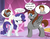 Size: 3200x2500 | Tagged: safe, artist:cm-the-artist, artist:cmpony, rarity, oc, oc:cm, oc:jess, human, pegasus, pony, unicorn, g4, body swap, female, high res, male, rule 63, speech bubble