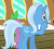 Size: 504x450 | Tagged: safe, screencap, spike, trixie, dragon, pony, all bottled up, g4, animated, butt, cute, diatrixes, female, gif, loop, mare, plot, smile and wave, waving