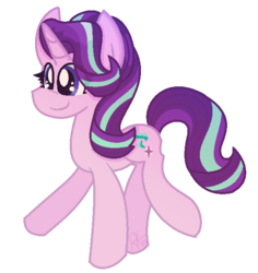 Size: 595x631 | Tagged: safe, artist:rainbowkittyy, starlight glimmer, g4, female, simple background, solo, transparent background