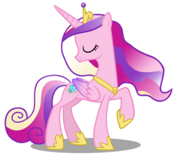 Size: 9714x8663 | Tagged: safe, artist:bronyvectors, princess cadance, g4, absurd resolution, concave belly, eyes closed, female, raised hoof, simple background, slender, solo, thin, transparent background, vector