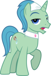 Size: 3001x4410 | Tagged: safe, artist:cloudy glow, birch bucket, pony, unicorn, applejack's "day" off, g4, high res, looking at you, male, open mouth, raised hoof, simple background, stallion, transparent background, vector