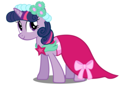 Size: 10000x6845 | Tagged: safe, artist:bronyvectors, twilight sparkle, pony, unicorn, a canterlot wedding, g4, my little pony: friendship is magic, absurd resolution, clothes, dress, female, mare, simple background, solo, transparent background, vector