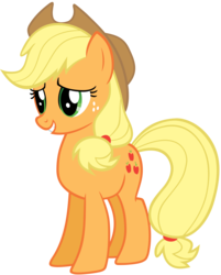 Size: 6424x8000 | Tagged: safe, artist:bronyvectors, applejack, earth pony, pony, g4, absurd resolution, female, simple background, solo, transparent background, vector