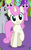 Size: 253x404 | Tagged: safe, screencap, amethyst star, cornicle, daisy, flower wishes, lucky clover, sparkler, twinkleshine, changedling, changeling, pony, unicorn, celestial advice, g4, my little pony: friendship is magic, background pony, cropped, female, front view, male, mare, raised hoof, solo focus, stallion