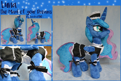 Size: 3872x2592 | Tagged: safe, artist:baraka1980, princess luna, alicorn, pony, g4, clothes, female, high res, irl, maid, mare, photo, plushie