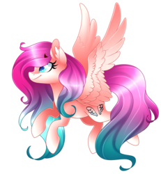 Size: 2241x2421 | Tagged: safe, artist:scarlet-spectrum, oc, oc only, oc:mandy, pegasus, pony, art trade, female, flying, high res, horn, mare, simple background, smiling, spread wings, transparent background, wings