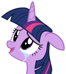 Size: 3000x3347 | Tagged: safe, artist:eagle1division, twilight sparkle, alicorn, pony, celestial advice, g4, crying, cute, female, floppy ears, happy, high res, mare, simple background, solo, tears of joy, transparent background, twilight sparkle (alicorn), vector
