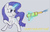 Size: 887x562 | Tagged: safe, rarity, pony, unicorn, g4, colored sketch, doodle, female, simple background, solo, songkran, thai, thailand, watergun