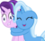 Size: 5000x4608 | Tagged: safe, artist:hithroc, starlight glimmer, trixie, pony, unicorn, all bottled up, g4, absurd resolution, cute, diatrixes, female, hape, hug, mare, simple background, squishy cheeks, transparent background, vector