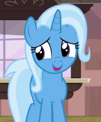 Size: 409x493 | Tagged: safe, screencap, trixie, pony, all bottled up, animated, female, gif, loop