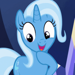Size: 507x508 | Tagged: safe, screencap, trixie, pony, all bottled up, animated, cute, diatrixes, female, gif, loop, nodding