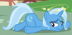 Size: 995x481 | Tagged: safe, screencap, trixie, pony, all bottled up, animated, circling stars, female, gif, loop