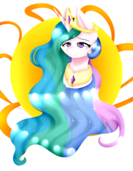 Size: 1197x1537 | Tagged: safe, artist:zakremciajkamala, princess celestia, alicorn, pony, g4, crown, female, jewelry, mare, peytral, regalia, simple background, solo, sun, transparent background