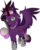 Size: 3000x3738 | Tagged: safe, artist:theshadowstone, princess cadance, alicorn, pony, g4, corrupted, fangs, female, high res, hoof shoes, looking at you, mare, nightmare cadance, nightmarified, simple background, smiling, solo, transparent background