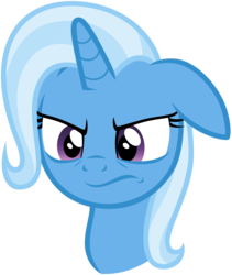 Size: 3000x3549 | Tagged: safe, artist:scourge707, trixie, pony, unicorn, all bottled up, g4, .psd available, angry, bust, ears back, female, high res, mare, simple background, solo, transparent background, vector