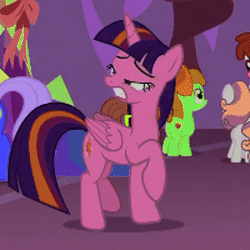 Size: 250x250 | Tagged: safe, color edit, edit, edited screencap, editor:watermelon changeling, screencap, apple bloom, berry punch, berryshine, linky, scootaloo, shoeshine, sweetie belle, twilight sparkle, alicorn, pony, celestial advice, g4, animated, color cycling, colored, cute, cutie mark crusaders, female, gif, loop, party hard, perfect loop, solo focus, the club can't even handle me right now, trotting, trotting in place, twiabetes, twilight sparkle (alicorn), twilight's castle, wat
