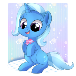 Size: 800x800 | Tagged: safe, artist:mimijuliane, teacup poodle, trixie, pony, unicorn, all bottled up, g4, cup, cute, diatrixes, female, mare, teacup, that pony sure does love teacups