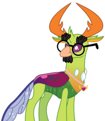 Size: 2388x2747 | Tagged: safe, artist:sketchmcreations, thorax, changedling, changeling, celestial advice, g4, changeling king, equestrian pink heart of courage, groucho marx, groucho mask, high res, king thorax, male, simple background, solo, the thoraxguise, transparent background, vector