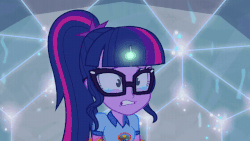 Size: 640x360 | Tagged: safe, screencap, sci-twi, sunset shimmer, twilight sparkle, equestria girls, g4, my little pony equestria girls: legend of everfree, animated, crying, female, gif, midnight sparkle