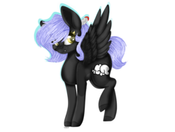 Size: 2048x1536 | Tagged: safe, artist:ohhoneybee, artist:rainbowcupcake122, oc, oc only, pegasus, pony, collaboration, female, mare, simple background, solo, transparent background
