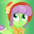 Size: 1500x1500 | Tagged: safe, artist:kelseyleah, auntie applesauce, pony, g4, bonnet, female, simple background, solo, younger