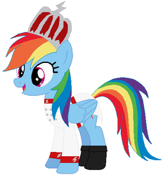 Size: 416x448 | Tagged: safe, artist:selenaede, artist:user15432, rainbow dash, pegasus, pony, g4, barely pony related, base used, boots, cinderella, cindershy, clothes, crossdressing, crossover, crown, fairy tale, jewelry, pinkie tales, prince charming, prince dash, prince rainbow dash, regalia, shoes, solo