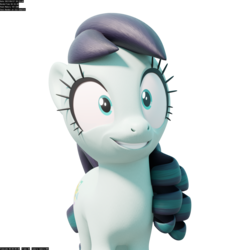 Size: 1536x1536 | Tagged: safe, artist:therealdjthed, coloratura, earth pony, pony, g4, 3d, 3d model, blender, blender cycles, cycles render, female, mare, model:djthed, rara, simple background, solo, transparent background