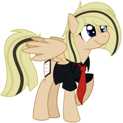 Size: 3000x3000 | Tagged: safe, artist:halabaluu, oc, oc only, oc:alen d, pegasus, pony, clothes, high res, necktie, solo, suit