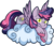 Size: 1536x1317 | Tagged: safe, alternate character, alternate version, artist:xwhitedreamsx, oc, oc only, oc:thunder cloud, pegasus, pony, cloud, female, mare, prone, simple background, solo, transparent background