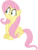 Size: 4350x5760 | Tagged: safe, artist:djdavid98, fluttershy, pony, buckball season, g4, my little pony: friendship is magic, .ai available, .svg available, absurd resolution, concerned, female, folded wings, looking away, simple background, sitting, solo, transparent background, vector