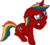 Size: 1024x927 | Tagged: safe, artist:jeremeymcdude, oc, oc only, oc:skittle sweet, pony, unicorn, g4, contemplating, rainbow hair, show accurate, simple background, solo, transparent background, vector