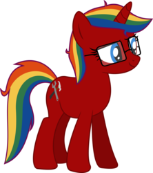 Size: 1024x1152 | Tagged: safe, artist:jeremeymcdude, oc, oc only, oc:skittle sweet, pony, unicorn, g4, rainbow hair, show accurate, simple background, solo, transparent background, vector