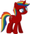 Size: 1024x1152 | Tagged: safe, artist:jeremeymcdude, oc, oc only, oc:skittle sweet, pony, unicorn, g4, rainbow hair, show accurate, simple background, solo, transparent background, vector