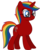 Size: 1024x1282 | Tagged: safe, artist:jeremeymcdude, oc, oc only, oc:skittle sweet, pony, unicorn, g4, rainbow hair, show accurate, simple background, solo, transparent background, vector