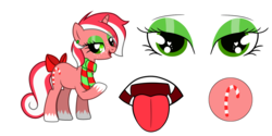 Size: 1024x512 | Tagged: safe, artist:smolfreg, oc, oc only, oc:peppy revvy, reference sheet, solo, tongue out
