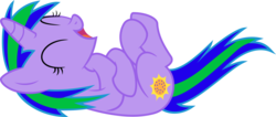 Size: 1024x436 | Tagged: safe, artist:jeremeymcdude, oc, oc only, oc:shimmer starr, pony, unicorn, g4, laughing, show accurate, simple background, solo, transparent background, vector