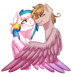 Size: 3268x3500 | Tagged: safe, artist:micky-ann, oc, oc only, oc:digital dusk, oc:star seeker, pegasus, pony, high res