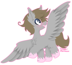 Size: 1024x922 | Tagged: safe, artist:vanillaswirl6, oc, oc only, oc:digital dusk, pegasus, pony, solo