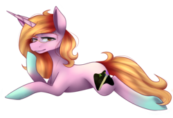Size: 3000x2049 | Tagged: safe, artist:harmonyskish, oc, oc only, oc:candy rainbow, pony, unicorn, colored hooves, female, glasses, high res, mare, prone, simple background, solo, transparent background