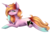 Size: 3000x2049 | Tagged: safe, artist:harmonyskish, oc, oc only, oc:candy rainbow, pony, unicorn, colored hooves, female, glasses, high res, mare, prone, simple background, solo, transparent background