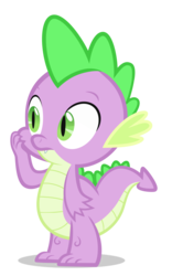 Size: 3000x4800 | Tagged: safe, artist:cantercoltz, spike, dragon, buckball season, g4, bright, high res, male, simple background, solo, transparent background, vector
