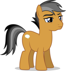 Size: 7000x7466 | Tagged: safe, artist:luckreza8, edit, quibble pants, earth pony, pony, g4, absurd resolution, male, simple background, smiling, solo, stallion, transparent background, vector