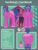 Size: 1800x2400 | Tagged: safe, artist:chibibiscuit, oc, oc only, oc:cee biscuit, oc:tea biscuit, earth pony, pony, unicorn, fluffy, giant pony, macro, reference sheet, size difference, tall