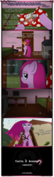 Size: 1600x5241 | Tagged: safe, artist:underwoodart, pinkie pie, earth pony, pony, ask pink-pony, g4, bed, bindle, candy, comic, computer, food, high res, lollipop, pinkamena diane pie