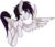 Size: 2046x1764 | Tagged: safe, artist:beardie, oc, oc only, pegasus, pony, feather guns, female, finger gun, finger guns, simple background, solo, transparent background, wing hands