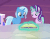 Size: 305x237 | Tagged: safe, screencap, starlight glimmer, trixie, pony, all bottled up, g4, animated, book, cutie map, female, gif, loop, magic, telekinesis, twilight's castle