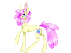 Size: 1600x1200 | Tagged: safe, artist:terribly-tranquil, oc, oc only, oc:vanilla swirl, earth pony, pony, art trade, blue eyes, chest fluff, colored eyelashes, cutie mark, ear fluff, fangs, female, fluffy, glasses, mare, profile, raised hoof, solo, standing
