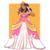 Size: 2000x2000 | Tagged: safe, artist:sparrowflightart, twilight sparkle, human, g4, beautiful, blushing, clothes, coronation dress, dark skin, dress, female, freckles, gloves, high res, humanized, moderate dark skin, princess, shoulder freckles, smiling, solo