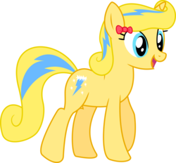 Size: 1024x950 | Tagged: safe, artist:jeremeymcdude, oc, oc only, oc:honey spark, pony, unicorn, g4, bow, curly mane, show accurate, simple background, solo, text, transparent background, vector, wall of text
