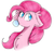 Size: 1266x1200 | Tagged: safe, artist:tizhonolulu, pinkie pie, earth pony, pony, g4, blue eyes, bubblegum, bust, chest fluff, colored pupils, colored sketch, ear fluff, female, floppy ears, food, gum, looking away, mare, portrait, simple background, sketch, solo, white background